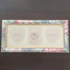 花柄デザイン フォトフレーム 3つ用