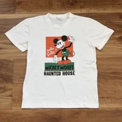 ディズニー　レトロ　ミッキー　クルーネック　Tシャツ　半袖
