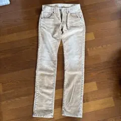 BACK NUMBER ベージュ スリムフィットデニム