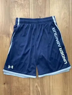 UNDER ARMOUR ネイビー ハーフパンツ YL