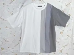 SEASON REASON 半袖シャツ ホワイト/グレー　LLサイズ