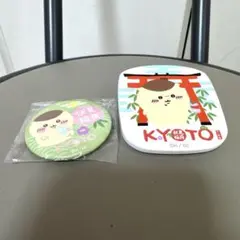 ちいかわ 伏見稲荷 京都限定 缶バッジ くりまんじゅうセット