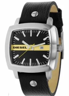 DIESEL ディーゼル 腕時計 スクエア ブラック 動作未確認