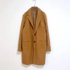 チャオパニック　チェスターコート　L メンズ　ブラウン　ウール混　アウター　冬のサムネイル