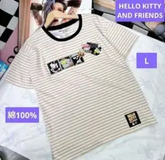 HELLO KITTY 半袖 Tシャツ 春夏 レディース L 綿100% 刺繍のサムネイル