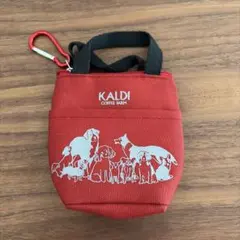 KALDI 犬イラスト付きナイロンバッグ