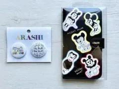 ☆嵐展覧会ミッキーマウス☆ 【スマホケース・缶バッジset】