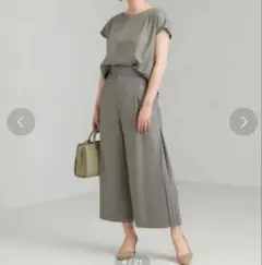 green label relaxing ワイドパンツ グレー