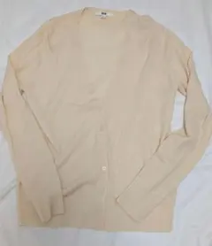 UNIQLO クリーム色 長袖カーディガン M