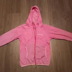 子供用フード付き 薄手ジャケット ピンク　130cm