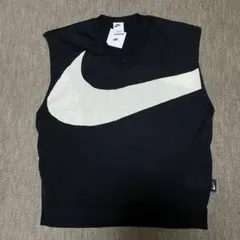 限定セール★新品★ナイキ★ニットベスト★スウッシュ★ゴルフ★M★ブラック