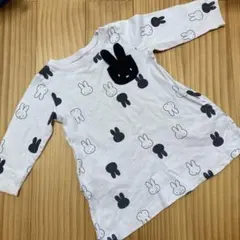 【限定価格】グラニフデザインTシャツ ミッフィー長袖ワンピース　チュニック 総柄