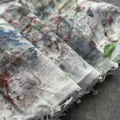 2 8 デニムペイント　ハギレ