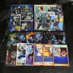 画像2枚あり！ ヒロアカ 轟焦凍 荼毘 カード キーホルダー 他 まとめ売り