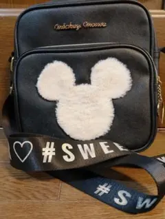 ミッキーマウス リュック 黒 ミッキー ディズニー ファー ロゴ