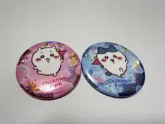 ちいかわパーク ホログラム缶バッチ　ちいかわ　ハチワレのサムネイル