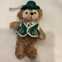 ダッフィー ぬいぐるみバッジ 25周年 オープンマウス レア