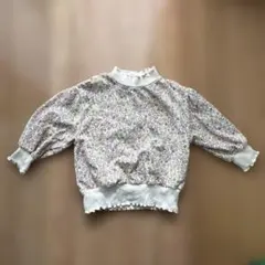 限定お値下げ　花柄フリルトレーナー 100cm