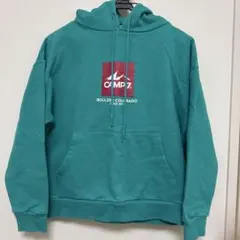 CAMP7 フード付き パーカー M ターコイズ
