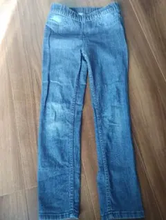 デニムブルー　ストレッチパンツ　110cm