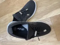 ブラックメッシュスニーカー 23.5cm