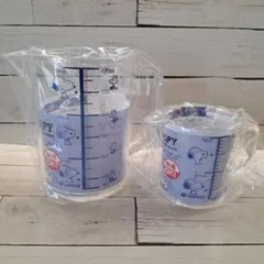 スヌーピー　計量カップ　メジャーカップ　ブルー2点セット
