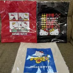 匿名送料込　新品★ハッピーくじ　ハローキティ　C賞トートバッグ　全3種セット