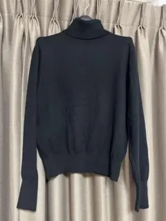Te chichi ブラックタートルネックセーター M