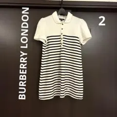 BURBERRY LONDON バーバリー　半袖ポロシャツ　ボーダー　2