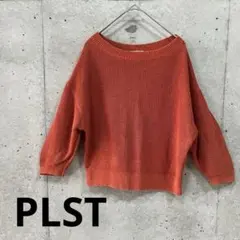 PLST/プラステ【M】ドルマンスリーブニット　オフショル　リネン混　麻　春