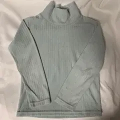 ★美品：120サイズ 水色 タートルネック 長袖カットソー