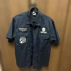 Epitaph six pack store ワークシャツ ネイビー