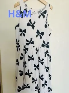 リボン柄ノースリーブワンピース 100cm