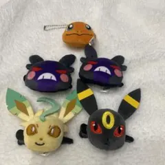 ポケモン フェイスヘアクリップ ぬいぐるみキーホルダー