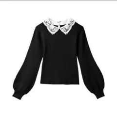 グレイル　2Wayレース襟ニットトップス rut522