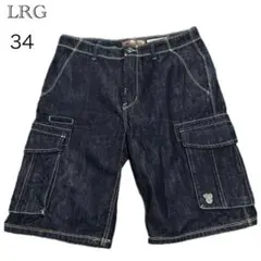 LRG エルアールジー デニムカーゴハーフパンツ W34 B系 Y2Kのサムネイル