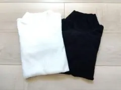 UNIQLO ストレッチフリースリブハイネックT 2枚セット（120）