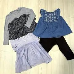半袖　薄長袖　女の子　まとめ売り　春物　夏物　トップス110レギンス　ユニクロ