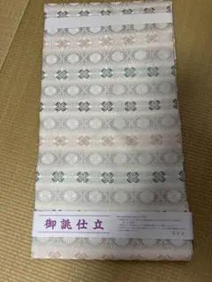 ❗️大幅値下げ❗️【極美品】未使用品袋帯ホワイト×ゴールド×シルバー