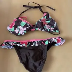 フラワープリント ビキニ セパレート水着