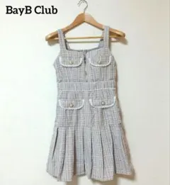[태그가 달린 신상품] BabyB Club Lame 트위드 미니 드레스 프리사이즈