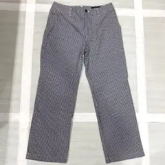 ユニクロ ギンガムチェックパンツ ストレートパンツ