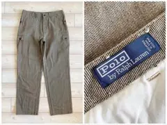 90sビンテージ Ralph Lauren コットンカルゼ ミリタリーパンツ