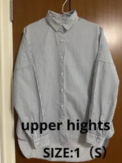 upper hights ラベンダー オーバーサイズ 半袖シャツ 新品未使用 