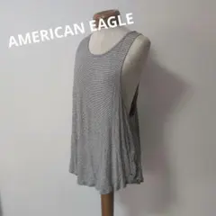 AMERICAN EAGLE ストライプ バックオープンタンクトップ
