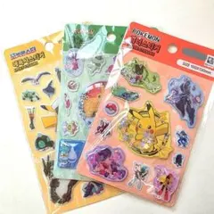 韓国限定商品　ポケモン　公式商品　 ウォーターシール　カプセルシール　3枚セット