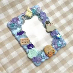 ホイップデコ　ハロウィン　B8硬質ケース　タテ型　パステル水色