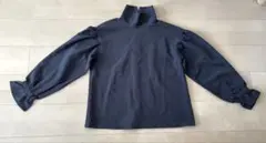 アパートバイローリーズ バッグボタンブラウス カットソー 黒 Mサイズ