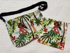 ハワイアンプリント ショルダーバッグ セット