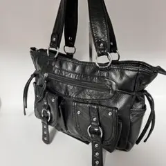 00s【archive】leather bag gimmick /Y2K/